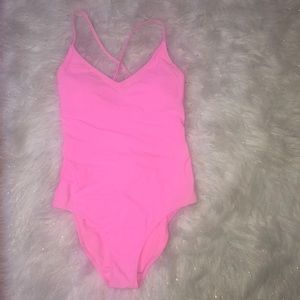 Pink aerie one piece bathing suit